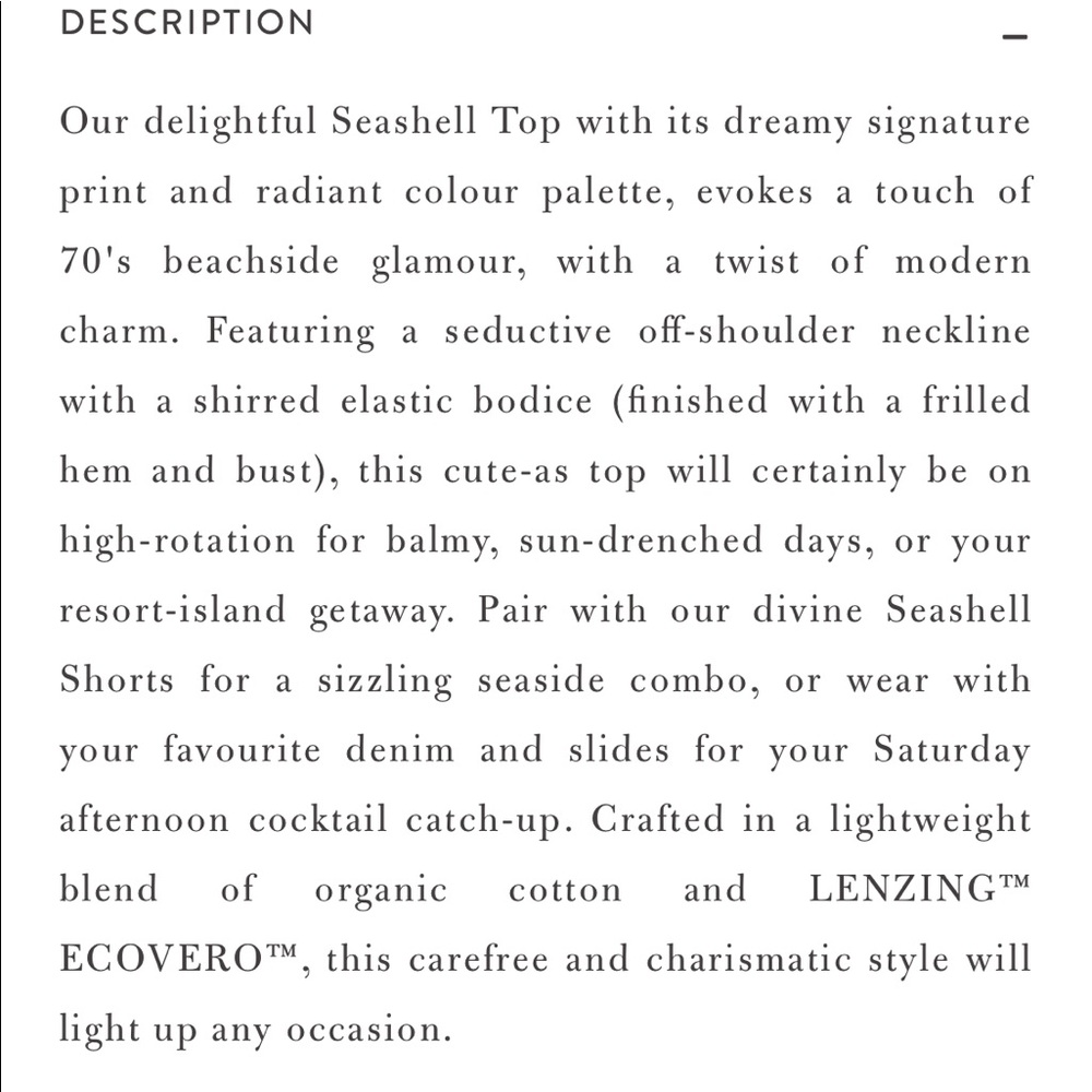 Spell SET: Seashell Top and Shorts - Picture 3 of 8